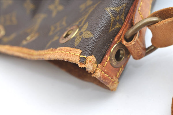 Authentic Louis Vuitton Monogram Petit Noe M42226 Shoulder Drawstring Bag 8063J