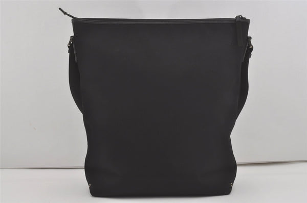 Authentic GUCCI Vintage Shoulder Tote Bag Nylon Leather 92534 Black  8064I