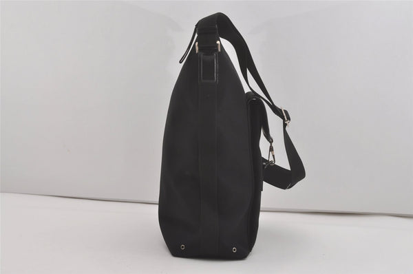 Authentic GUCCI Vintage Shoulder Tote Bag Nylon Leather 92534 Black  8064I