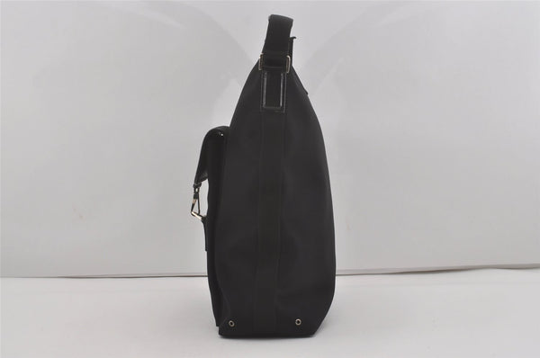 Authentic GUCCI Vintage Shoulder Tote Bag Nylon Leather 92534 Black  8064I