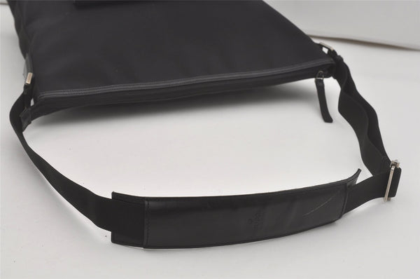 Authentic GUCCI Vintage Shoulder Tote Bag Nylon Leather 92534 Black  8064I