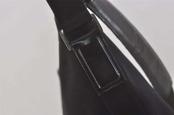 Authentic GUCCI Vintage Shoulder Tote Bag Nylon Leather 92534 Black  8064I