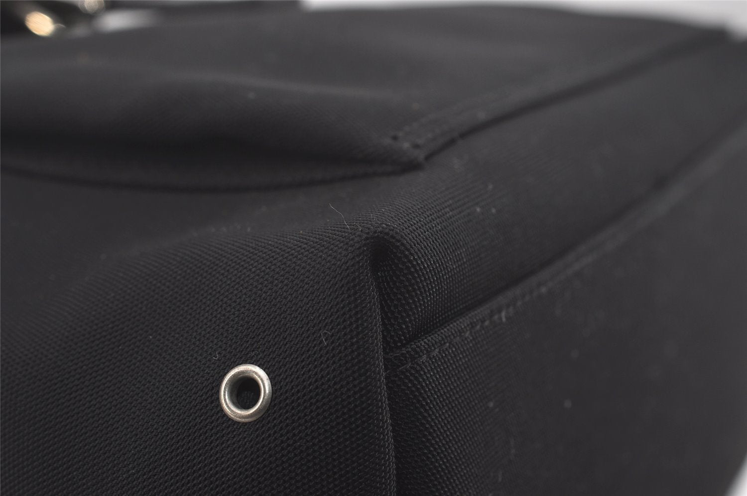 Authentic GUCCI Vintage Shoulder Tote Bag Nylon Leather 92534 Black  8064I