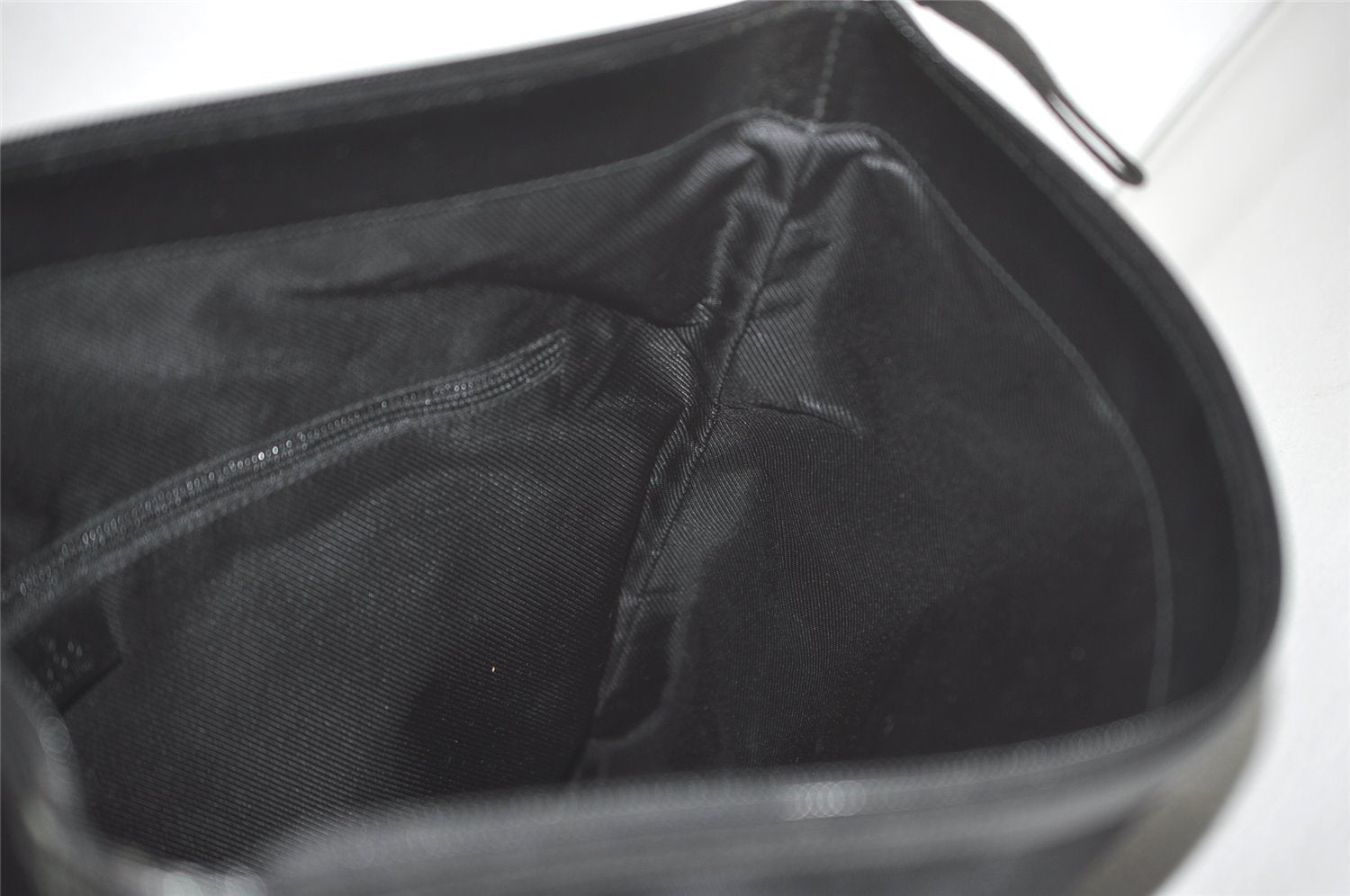 Authentic GUCCI Vintage Shoulder Tote Bag Nylon Leather 92534 Black  8064I