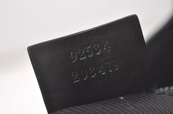 Authentic GUCCI Vintage Shoulder Tote Bag Nylon Leather 92534 Black  8064I