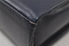 Authentic GIVENCHY Vintage Leather Shoulder Cross Body Bag Purse Navy Blue 8065I