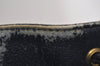 Authentic GUCCI Sherry Line Shoulder Drawstring Bag GG PVC Leather Navy 8066J