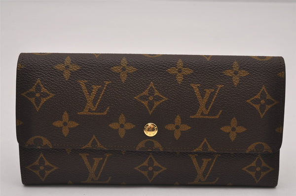 Authentic Louis Vuitton Monogram Pochette Porte Monnaie Credit Wallet Box 8067I