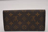 Authentic Louis Vuitton Monogram Pochette Porte Monnaie Credit Wallet Box 8067I