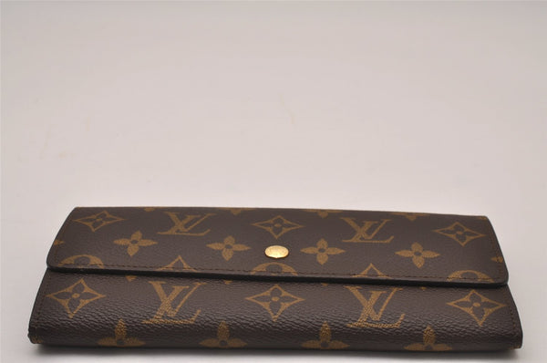 Authentic Louis Vuitton Monogram Pochette Porte Monnaie Credit Wallet Box 8067I