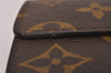 Authentic Louis Vuitton Monogram Pochette Porte Monnaie Credit Wallet Box 8067I