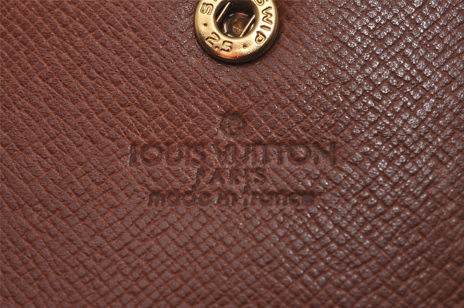 Authentic Louis Vuitton Monogram Pochette Porte Monnaie Credit Wallet Box 8067I