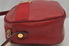 Authentic Salvatore Ferragamo Vara Shoulder Cross Body Bag Leather Red SF 8067J