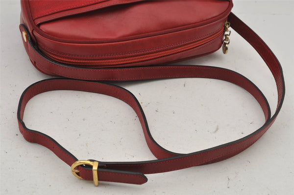 Authentic Salvatore Ferragamo Vara Shoulder Cross Body Bag Leather Red SF 8067J