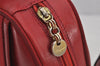 Authentic Salvatore Ferragamo Vara Shoulder Cross Body Bag Leather Red SF 8067J