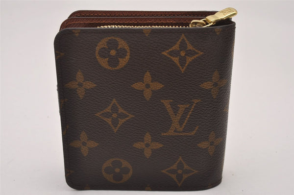 Authentic Louis Vuitton Monogram Compact Zip Bifold Wallet M61667 LV Box 8068I