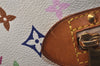 Auth Louis Vuitton Monogram Multicolor Alma PM Hand Bag White M92647 LV 8068J