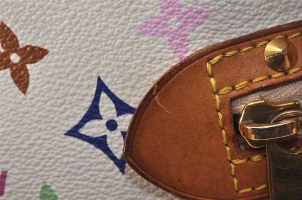 Auth Louis Vuitton Monogram Multicolor Alma PM Hand Bag White M92647 LV 8068J