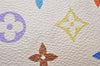 Auth Louis Vuitton Monogram Multicolor Alma PM Hand Bag White M92647 LV 8068J