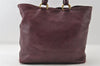 Authentic PRADA Leather Nappa 2Way Shoulder Crossbody Hand Tote Bag Purple 8069I