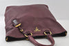 Authentic PRADA Leather Nappa 2Way Shoulder Crossbody Hand Tote Bag Purple 8069I