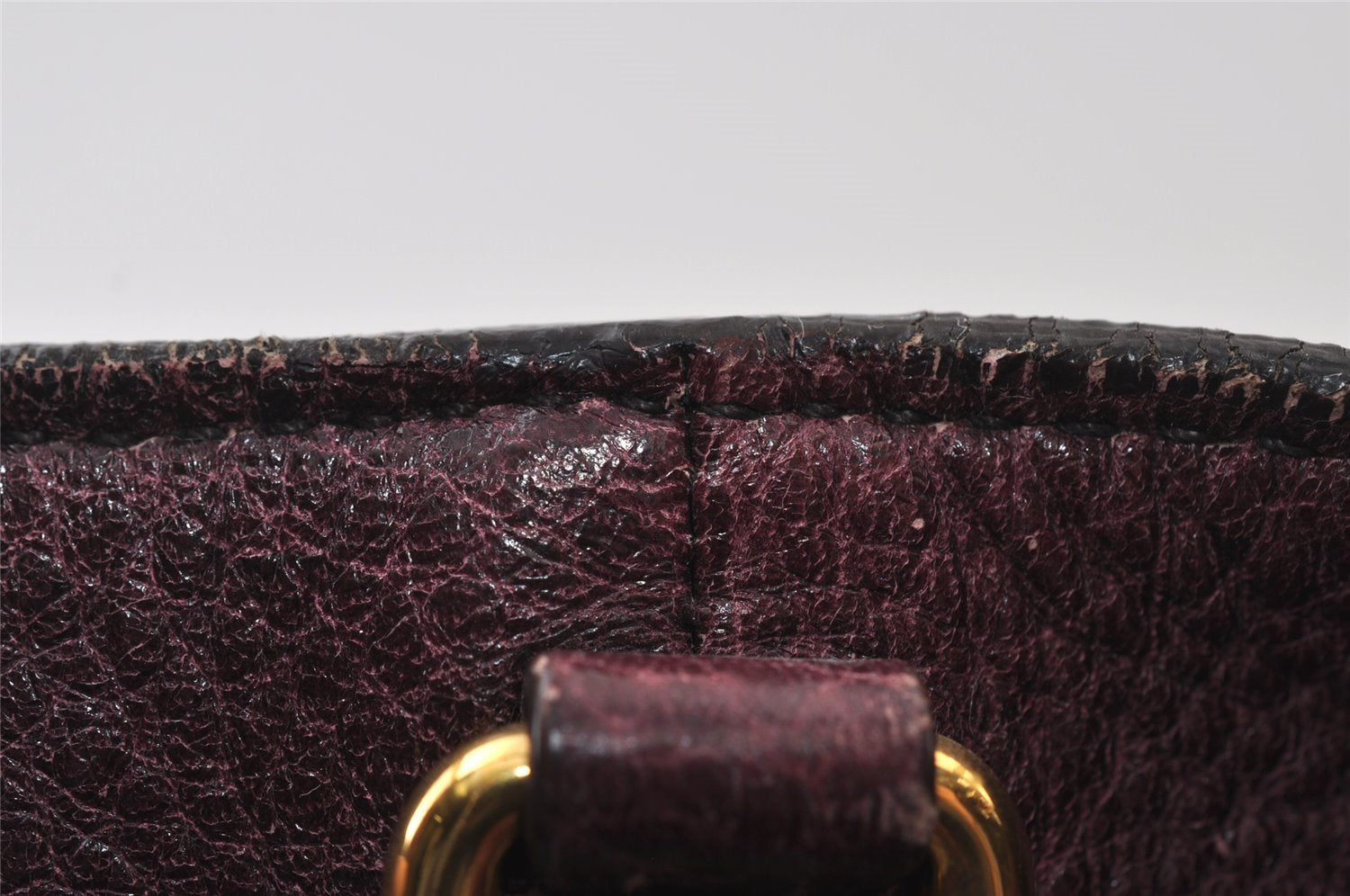 Authentic PRADA Leather Nappa 2Way Shoulder Crossbody Hand Tote Bag Purple 8069I