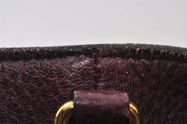 Authentic PRADA Leather Nappa 2Way Shoulder Crossbody Hand Tote Bag Purple 8069I