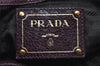 Authentic PRADA Leather Nappa 2Way Shoulder Crossbody Hand Tote Bag Purple 8069I