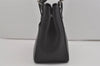 Authentic BURBERRY Vintage Leather Tote Hand Bag Black 8070I