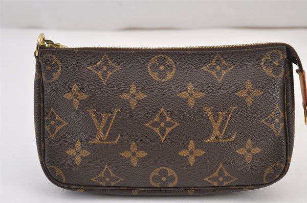 Authentic Louis Vuitton Monogram Pouch For Bucket GM LV 8070J