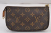 Authentic Louis Vuitton Monogram Pouch For Bucket GM LV 8070J