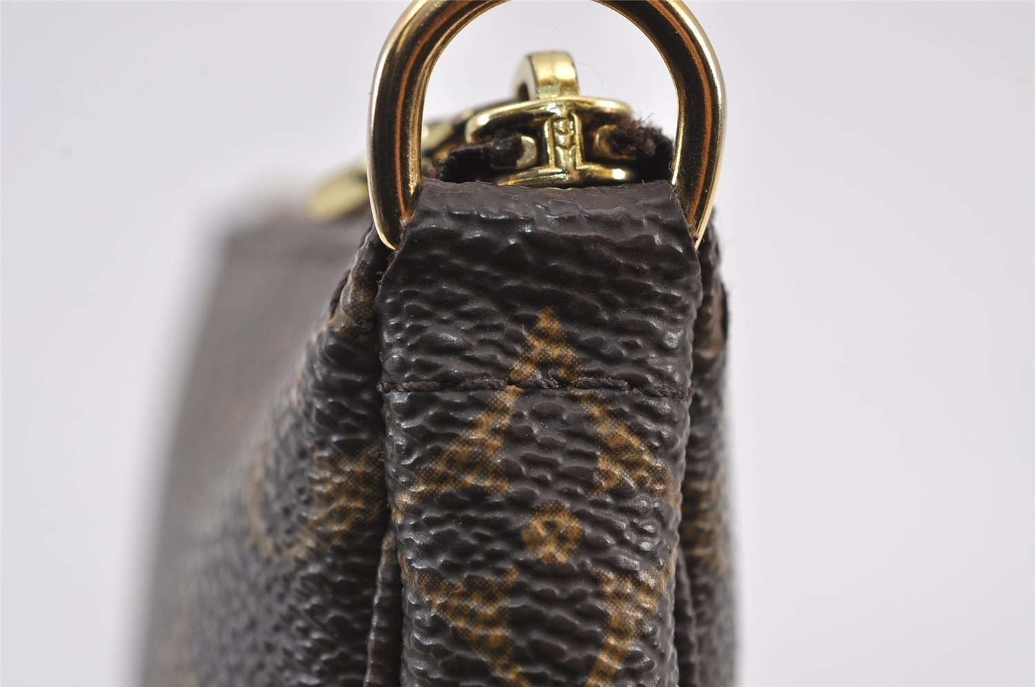 Authentic Louis Vuitton Monogram Pouch For Bucket GM LV 8070J