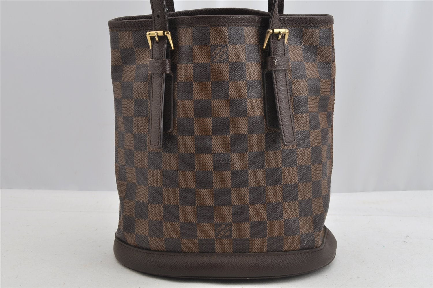 Authentic Louis Vuitton Damier Marais Bucket Shoulder Tote Bag N42240 LV 8071I