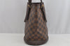 Authentic Louis Vuitton Damier Marais Bucket Shoulder Tote Bag N42240 LV 8071I