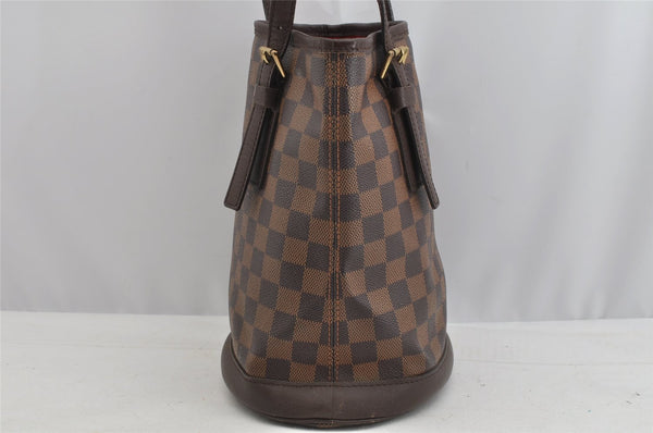 Authentic Louis Vuitton Damier Marais Bucket Shoulder Tote Bag N42240 LV 8071I