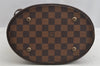 Authentic Louis Vuitton Damier Marais Bucket Shoulder Tote Bag N42240 LV 8071I