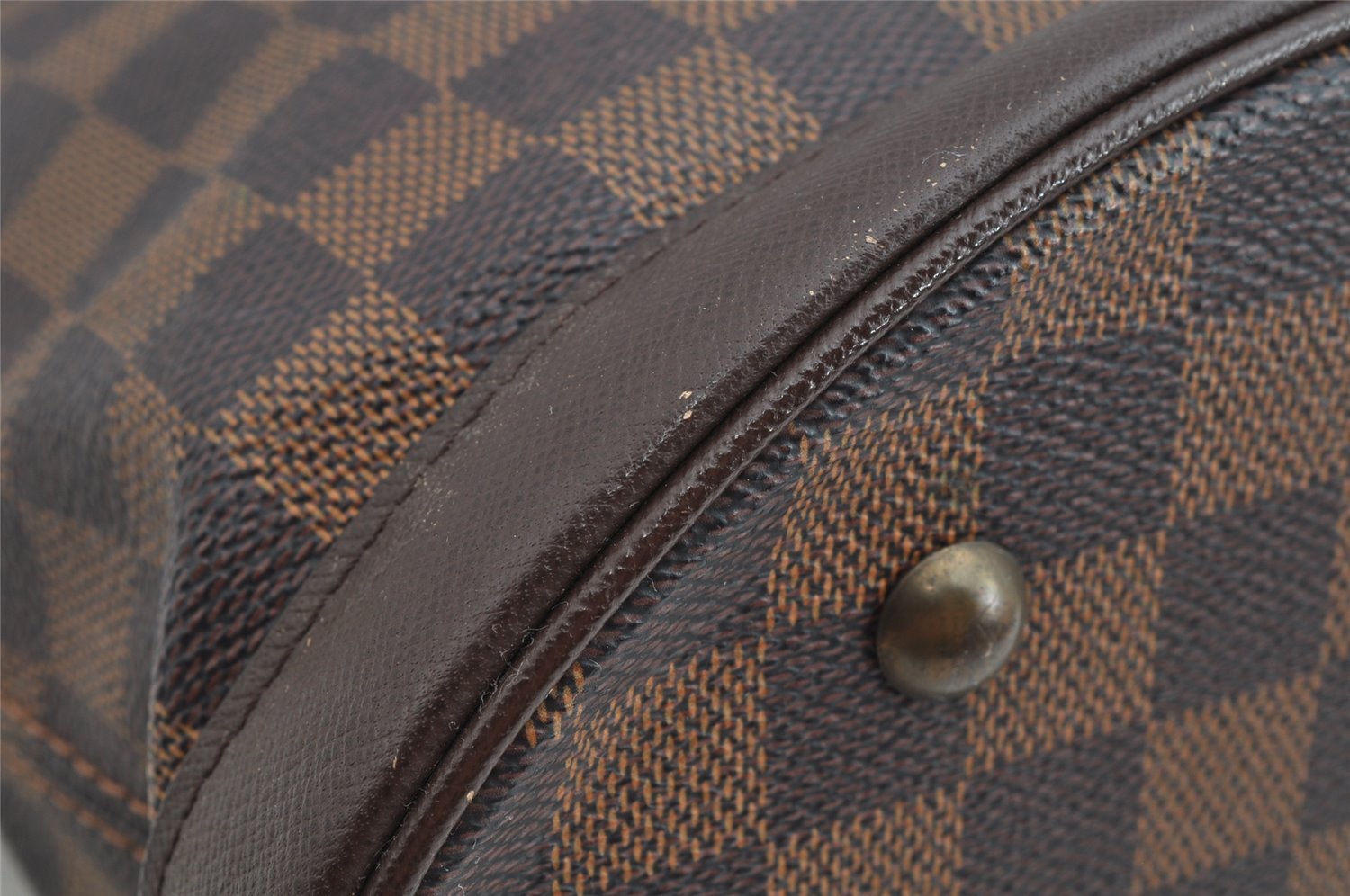 Authentic Louis Vuitton Damier Marais Bucket Shoulder Tote Bag N42240 LV 8071I