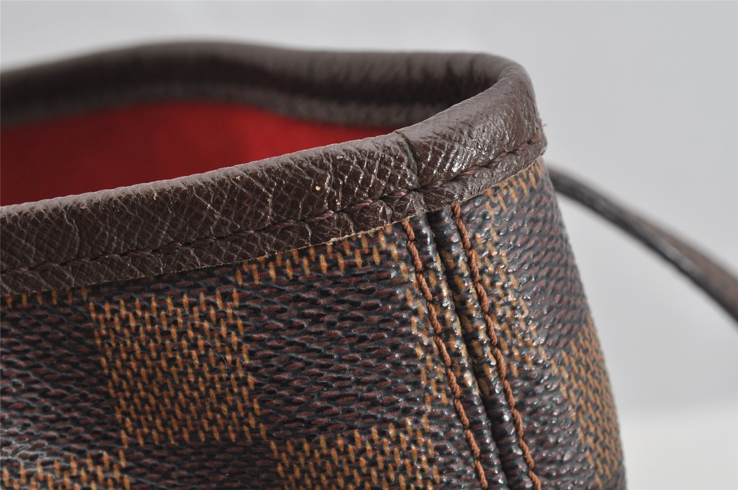 Authentic Louis Vuitton Damier Marais Bucket Shoulder Tote Bag N42240 LV 8071I