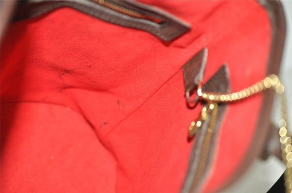 Authentic Louis Vuitton Damier Marais Bucket Shoulder Tote Bag N42240 LV 8071I