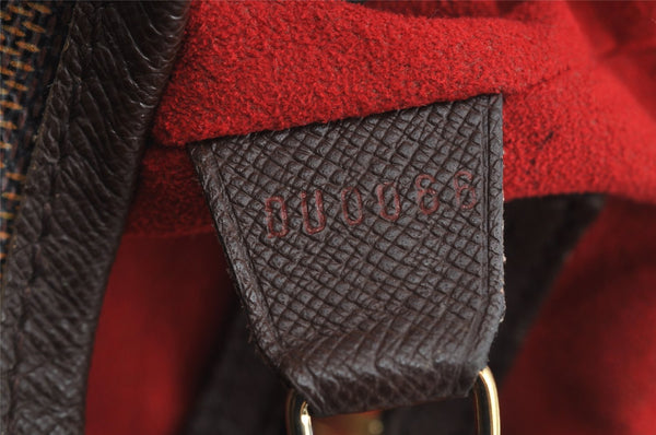 Authentic Louis Vuitton Damier Marais Bucket Shoulder Tote Bag N42240 LV 8071I