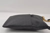 Authentic FENDI Zucchino Shoulder Cross Body Bag Purse PVC Leather Black 8074I