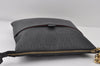 Authentic FENDI Zucchino Shoulder Cross Body Bag Purse PVC Leather Black 8074I