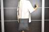 Authentic FENDI Zucchino Shoulder Cross Body Bag Purse PVC Leather Black 8074I