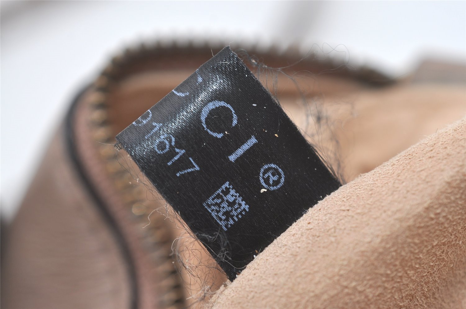 Authentic GUCCI GG Marmont Chain Shoulder Cross Bag Leather 447632 Beige 8075I