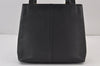 Authentic Burberrys Vintage Leather Shoulder Hand Bag Purse Black 8075J