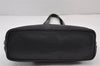Authentic Burberrys Vintage Leather Shoulder Hand Bag Purse Black 8075J