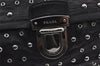 Authentic PRADA Studs Leather Nappa Chain Shoulder Hand Bag Black Junk 8078J