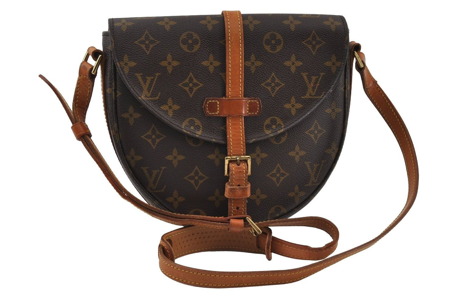 Authentic Louis Vuitton Monogram Chantilly PM Shoulder Cross Bag M51234 LV 8079I