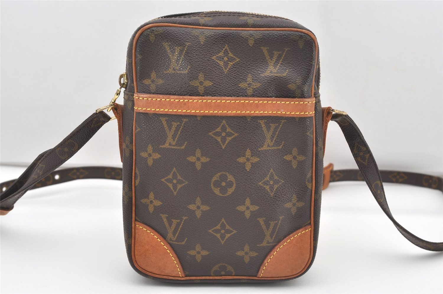 Authentic Louis Vuitton Monogram Danube Shoulder Cross Body Bag M45266 LV 8079J