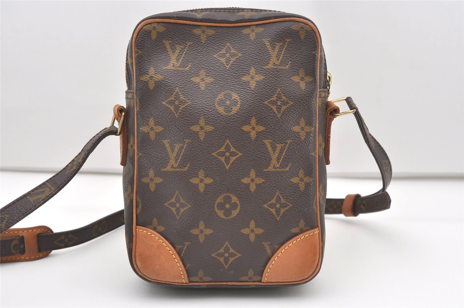 Authentic Louis Vuitton Monogram Danube Shoulder Cross Body Bag M45266 LV 8079J